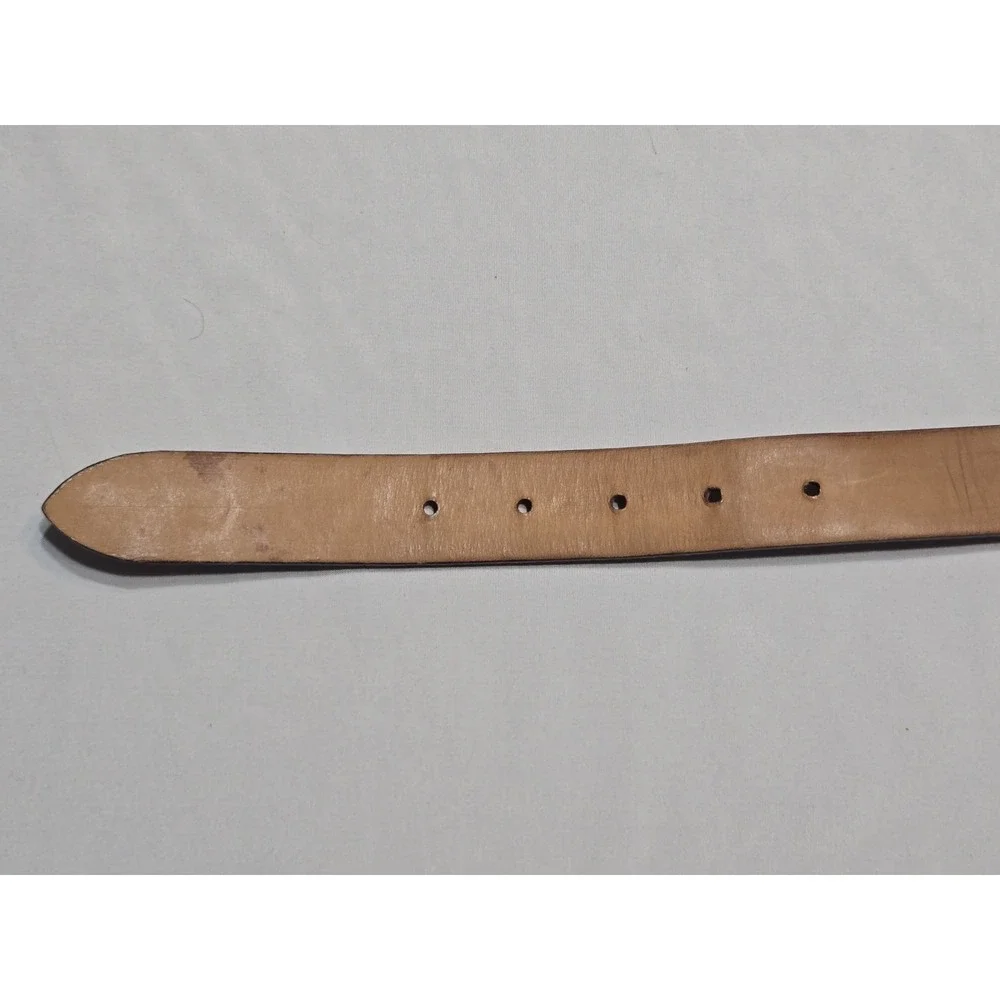 i santi Genuine Italian Leather Textured Brown Belt Fits 36-38
